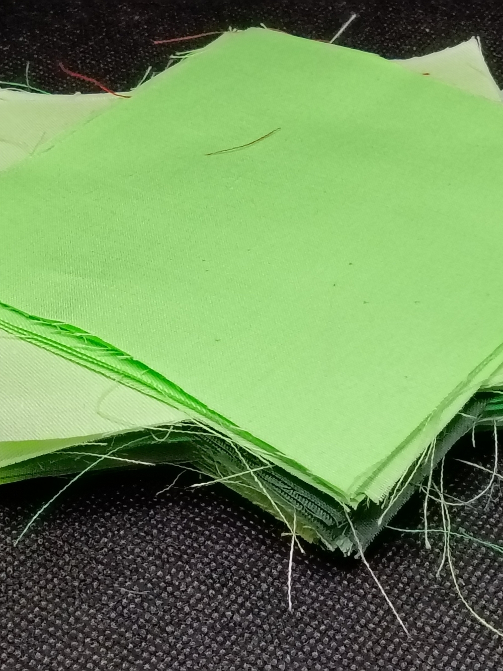 4 Inch Precut Squares Solid Green Cotton Fabrics